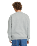 The Volcom Mens Noder Crew Sweatshirt in Heather Grey