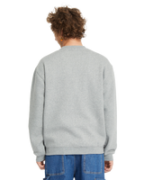 The Volcom Mens Noder Crew Sweatshirt in Heather Grey