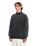 Single Stone 1/4 Zip Sweatshirt in Light Acid Black