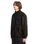 The Volcom Mens Storm Stone Fleece Jacket in Sage Leaf