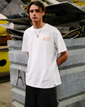 The Volcom Mens Workwear T-Shirt in White Combo