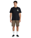 The Volcom Mens Dropped This T-Shirt in Antique Black