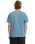 The Volcom Mens Solid Stone Embroidery T-Shirt in Blue Wash