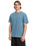 The Volcom Mens Solid Stone Embroidery T-Shirt in Blue Wash