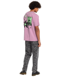 The Volcom Mens Filip Rygalski 2 T-Shirt in Steel Purple