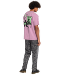 The Volcom Mens Filip Rygalski 2 T-Shirt in Steel Purple