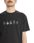 Lunar Phases T-Shirt in Black