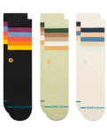 The Stance Mens Maliboo Crew Socks (3 Pack) in Multi