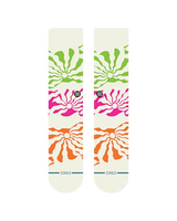 The Stance Mens Hot Sun Crew Socks in Off White