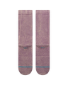 Icon Dyed Crew Socks in Plum