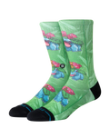 Venusaur Crew Socks in Green