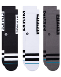 The Stance Mens OG Socks (3 Pack) in Black & White