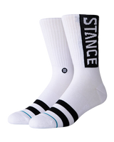 The Stance Mens OG Socks (3 Pack) in Black & White