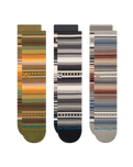 The Stance Mens Curren Socks (3 Pack) in Green