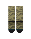 The Stance Mens Camoblend Crew Socks in Dark Green