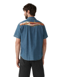 Relaxed Western Shirt in Huckleberry Desert