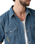 Relaxed Western Shirt in Huckleberry Desert