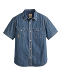Relaxed Western Shirt in Huckleberry Desert