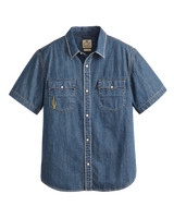 Relaxed Western Shirt in Huckleberry Desert