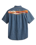Relaxed Western Shirt in Huckleberry Desert