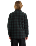 The Volcom Mens Bowered Fleece Overshirt in Scarab
