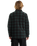 The Volcom Mens Bowered Fleece Overshirt in Scarab