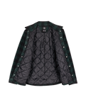 The Volcom Mens Bowered Fleece Overshirt in Scarab