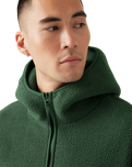 The Levi's® Mens Sherpa Pullover Hoodie in Python Green