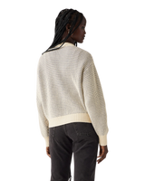 The Levi's® Womens Snowflake Cardigan in Butter Cream Stripe