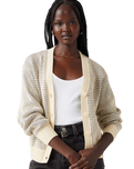 The Levi's® Womens Snowflake Cardigan in Butter Cream Stripe