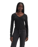 The Levi's® Womens Muse Long Sleeve Top in Caviar