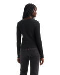 The Levi's® Womens Muse Long Sleeve Top in Caviar