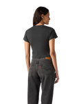 The Levi's® Womens Graphic Essential Sporty T-Shirt in Eagle Pirate Black