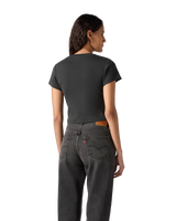 The Levi's® Womens Graphic Essential Sporty T-Shirt in Eagle Pirate Black