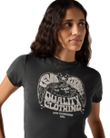 The Levi's® Womens Graphic Essential Sporty T-Shirt in Eagle Pirate Black