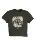 The Levi's® Womens Graphic Essential Sporty T-Shirt in Eagle Pirate Black