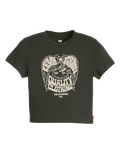 The Levi's® Womens Graphic Essential Sporty T-Shirt in Eagle Pirate Black