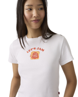 Graphic Essential Sporty T-Shirt in Lets Jam Bright White