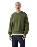 The Levi's® Mens Authentic Crewneck Sweatshirt in Garment Dye Kombu Green