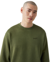 The Levi's® Mens Authentic Crewneck Sweatshirt in Garment Dye Kombu Green
