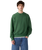 Authentic Sweatshirt in Garment Dye Dark Green