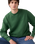Authentic Sweatshirt in Garment Dye Dark Green