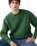 Authentic Sweatshirt in Garment Dye Dark Green