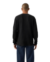 The Levi's® Mens Relaxed Thermal Long Sleeve T-Shirt in Garment Dye Mineral Black
