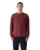 Relaxed Thermal Long Sleeve T-Shirt in Garment Dye Oxblood Red