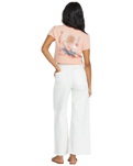The Billabong Womens Free Fall Twill Trousers in Salt Crystal 1