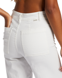 The Billabong Womens Free Fall Twill Trousers in Salt Crystal 1
