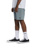 The Billabong Mens Crossfire Wave Washed Walkshorts in Blue Haze