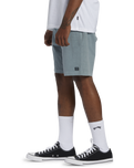 The Billabong Mens Crossfire Wave Washed Walkshorts in Blue Haze