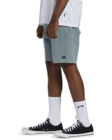 The Billabong Mens Crossfire Wave Washed Walkshorts in Blue Haze